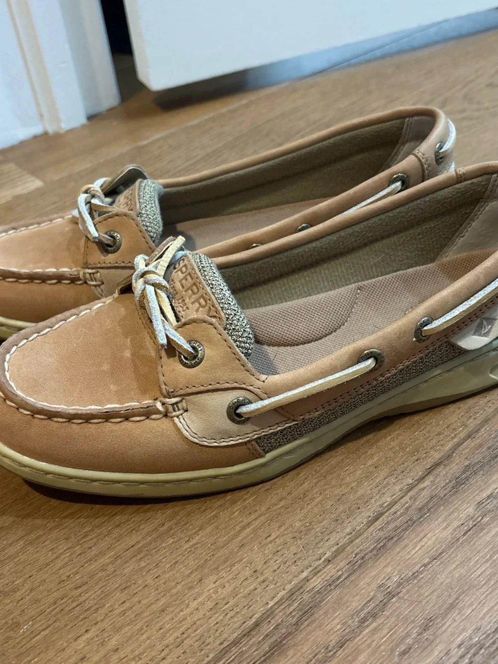 Sperry Women’s Tan Boat Shoes with Memory Foam